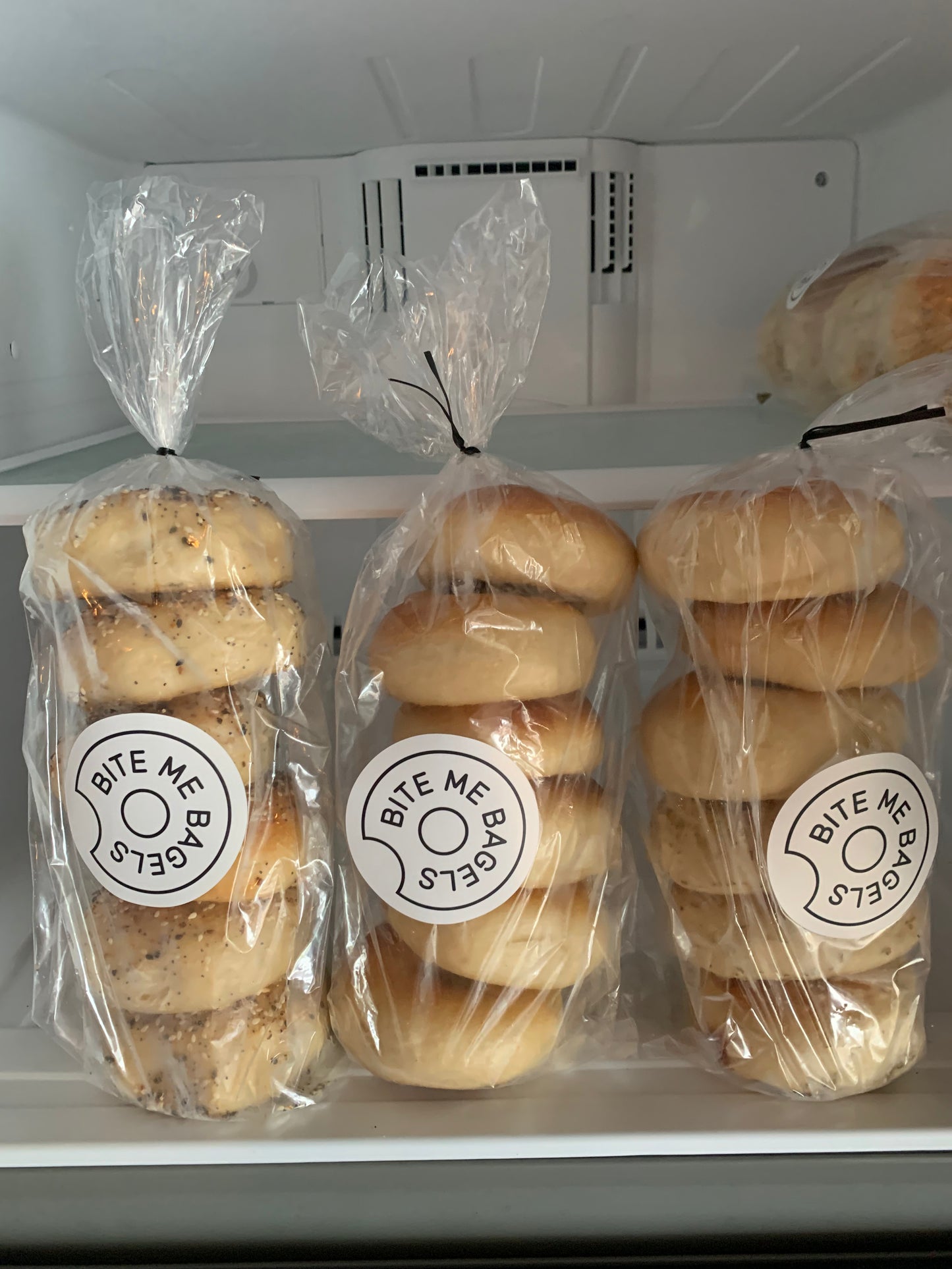 Frozen 6-Packs of Par Baked Fresh Bagels